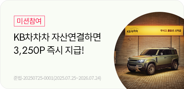 KB차차차 차테크 자산 연결하기